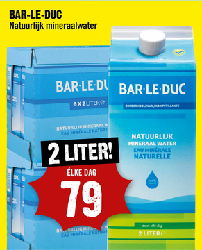 Aanbieding: BAR - LE - DUC Natuurlijk mineraalwater