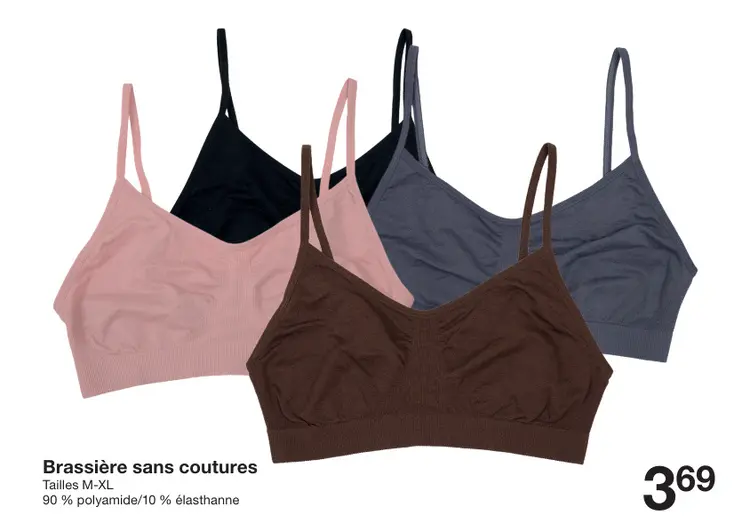 Offre: Brassière sans coutures