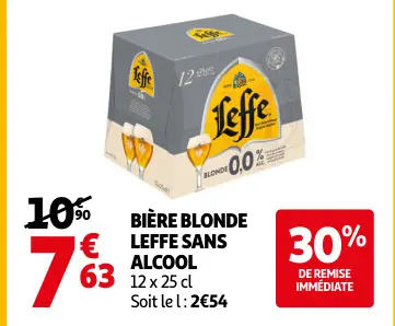 Promotie: Bière blonde Leffe sans alcool