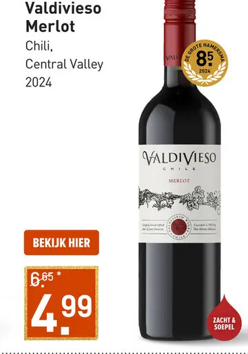 Aanbieding: Valdivieso Merlot 75CL