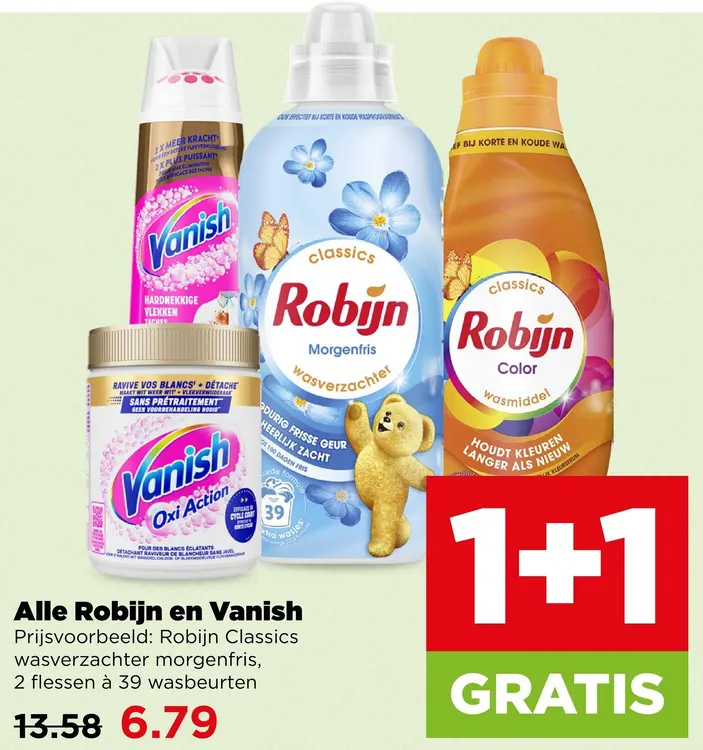 Aanbieding: Wasmiddel en wasverzachter
