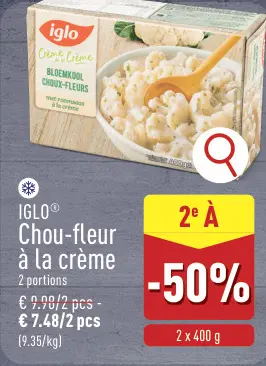Offre: Chou-fleur à la crème