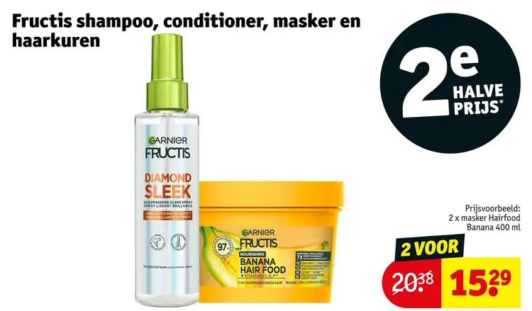 Promotie: Fructis shampoo, conditioner, masker en haarkuren