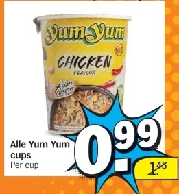 Aanbieding: Yum Yum cups