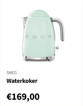 Aanbieding: Waterkoker - KLF03PGEU 1.7L - Watergroen