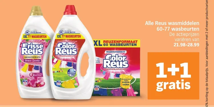 Aanbieding: Alle Reus wasmiddelen 