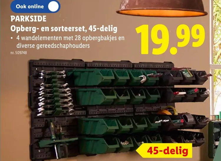 Promotie: Opberg- en sorteerset