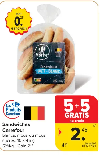 Offre: Sandwiches