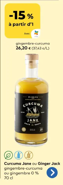 Offre: Curcuma Jane ou Ginger Jack