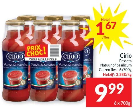 Promotie: Passata Natuur of basilicum