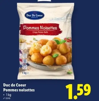 Offre: Pommes noisettes