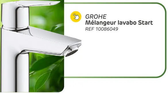Offre: Mitigeur lavabo grohe quickfix start taille m chromé