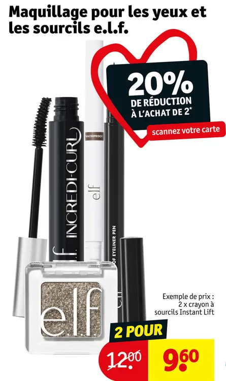 Offre: Maquillage pour les yeux et les sourcils e.l.f.