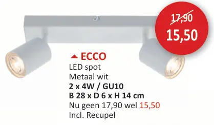 Promotie: Ecco LED spot