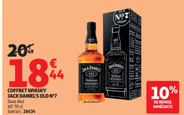 Promotie: Coffret Whisky Jack Daniel's old n°7