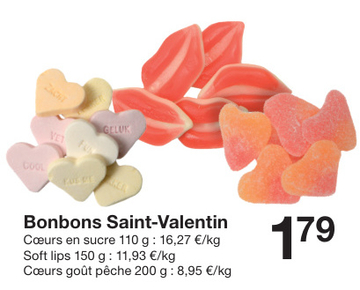 Offre: Bonbons Saint-Valentin