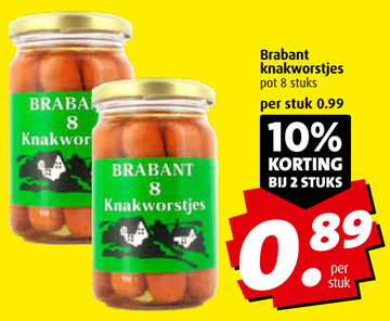 Aanbieding: Brabant knakworstjes 