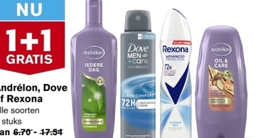 Aanbieding: Andrélon, Dove of Rexona