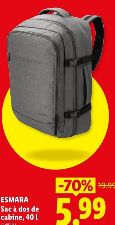 Offre: Sac à dos de cabine