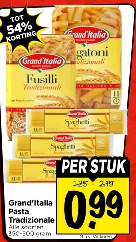 Aanbieding: Pasta Tradizionale