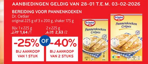 Promotie: Pannenkoeken Crêpes