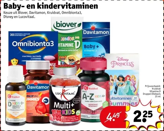 Promotie: Baby- en kindervitaminen