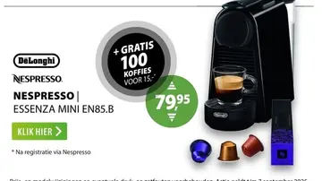 Aanbieding: Nespresso essenza mini en85.b