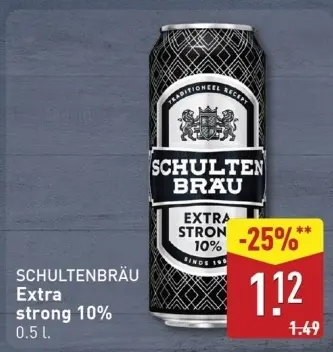 Aanbieding: SCHULTENBRÄU Extra strong