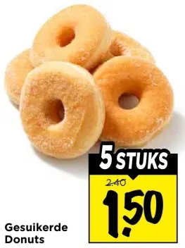 Gesuikerde Donuts