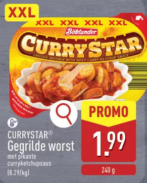 Promotie: Gegrilde worst