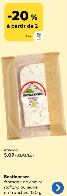 Offre: Bastiaansen fromage de chèvre