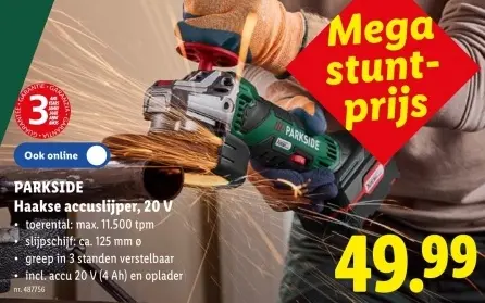 Promotie: Haakse accuslijper, 20 V