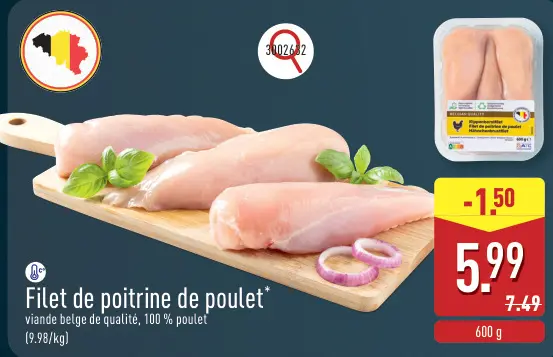 Offre: Filet de poitrine de poulet