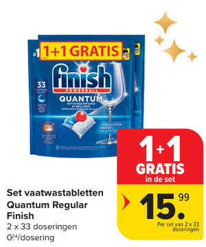 Aanbieding: Set vaatwastabletten Quantum Regular