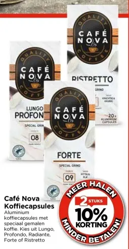 Aanbieding: Café Nova Koffiecapsules
