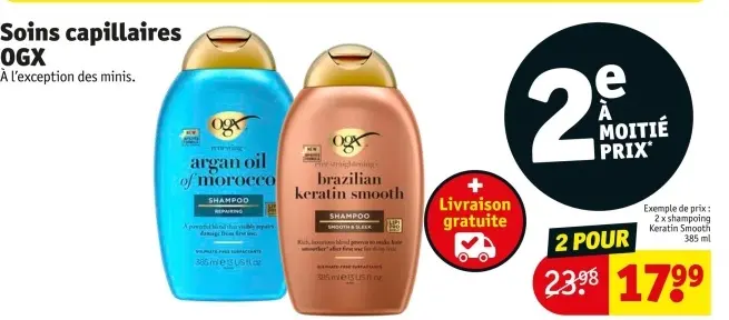 Offre: Soins capillaires OGX