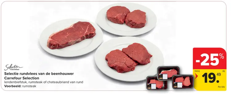 Promotie: Selectie rundvlees van de beenhouwer