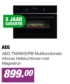 Aanbieding: AEG TK6NK50FB Multifunctionele Inbouw Heteluchtoven met Magnetron