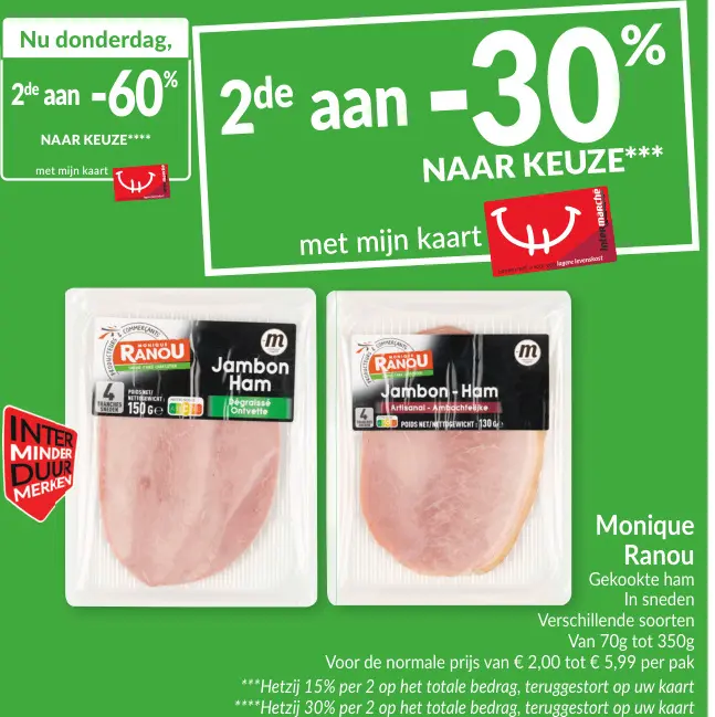 Promotie: Gekookte ham