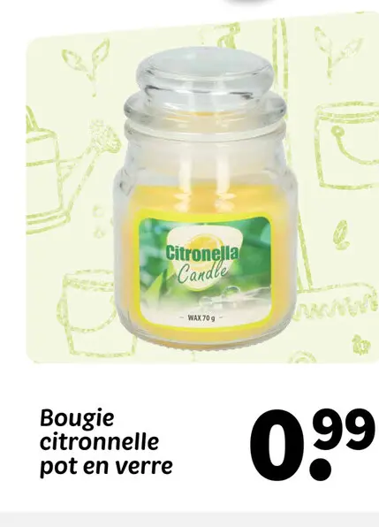 Offre: Bougie citronnelle