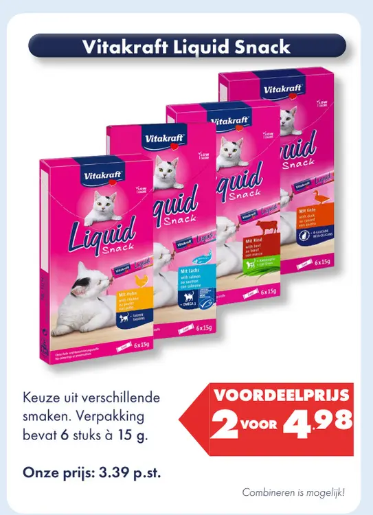 Aanbieding: Vitakraft Liquid Snack