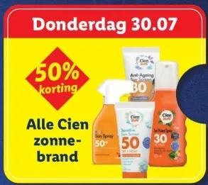 Aanbieding: Cien zonnebrand