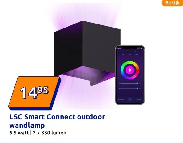 Aanbieding: LSC Smart Connect outdoor wandlamp