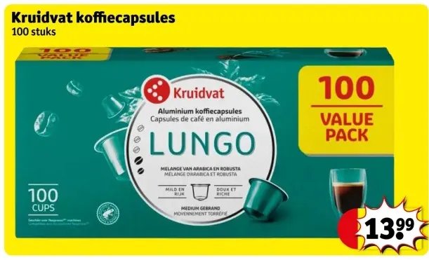 Aanbieding: Kruidvat koffiecapsules