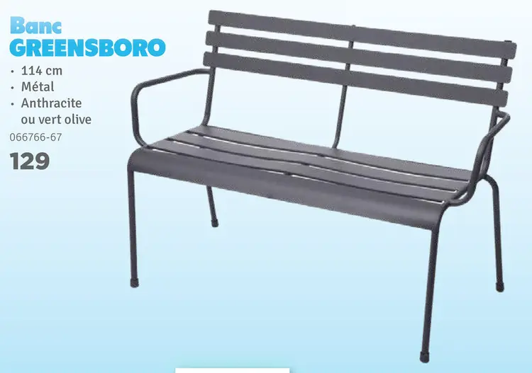 Offre: Banc GREENSBORO