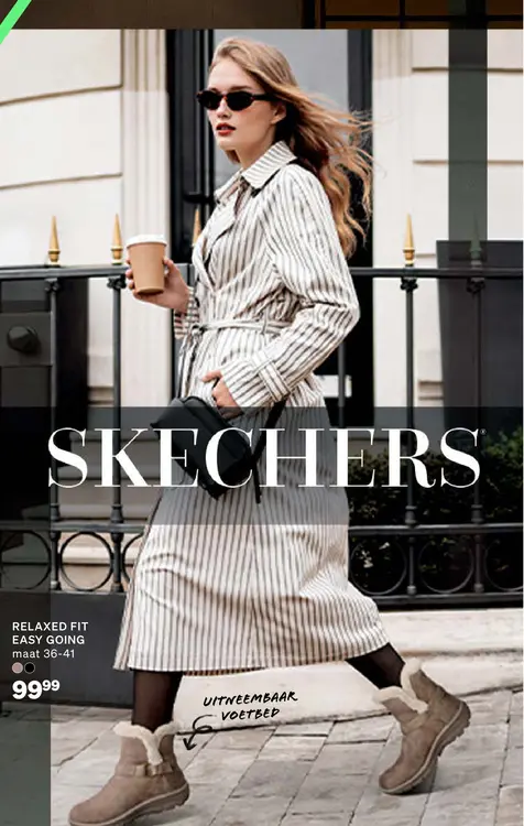 Aanbieding: Skechers Relaxed fit easy going boots taupe