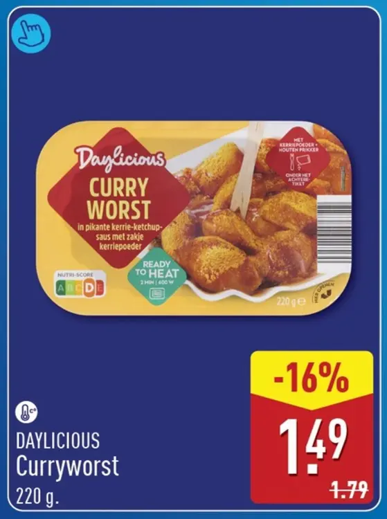 Aanbieding: Curryworst