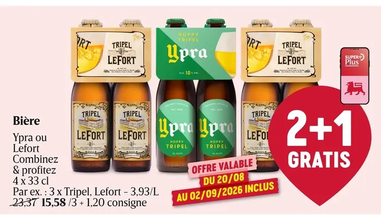 Offre: Bière Ypra ou Lefort
