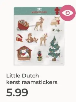 Aanbieding: kerst raamstickers