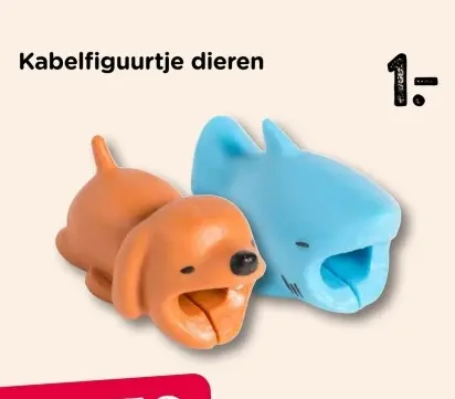Aanbieding: Kabelfiguurtje dieren